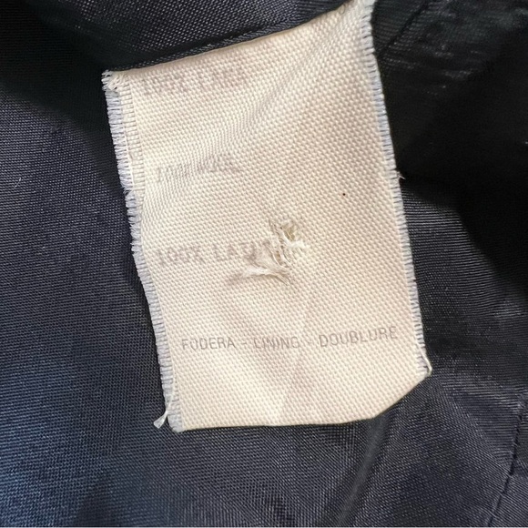 Gianni Versace Vtg Black White Wool Shearling Coat Button Jacket Retro Y2W 10 - Picture 14 of 17